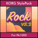 The Greatest Styles By PK Vol. 27  - Rock Vol. 02 - 60 Styles / Song Styles for KORG PA1000 in STY format
