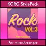 The Greatest Styles By PK Vol. 28  - Rock Vol. 03 - 60 Styles / Song Styles for KORG microArranger in STY format