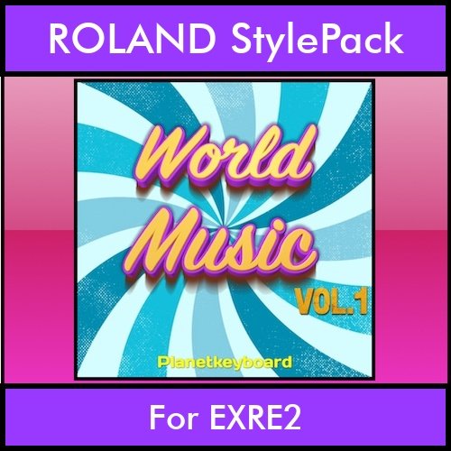 The Greatest Styles By PK Vol. 29  - World Music Vol. 01 - 60 Styles / Song Styles for ROLAND EXRE2 in STL format The Greatest Styles By PK Vol. 29  - World Music Vol. 01 - 60 Styles / Song Styles for ROLAND EXRE2 in STL format
