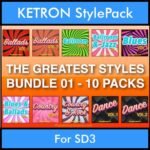 The Greatest Styles By PK Bunde TGS Vol. 01  - Vol. 01 to Vol. 10 - 600 Styles / Song Styles for KETRON SD3 in PAT format