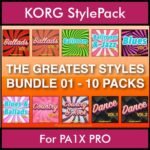 The Greatest Styles By PK Bunde TGS Vol. 01  - Vol. 01 to Vol. 10 - 600 Styles / Song Styles for KORG PA1X PRO in STY format
