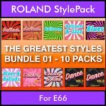 The Greatest Styles By PK Bunde TGS Vol. 01  - Vol. 01 to Vol. 10 - 600 Styles / Song Styles for ROLAND E66 in STL format