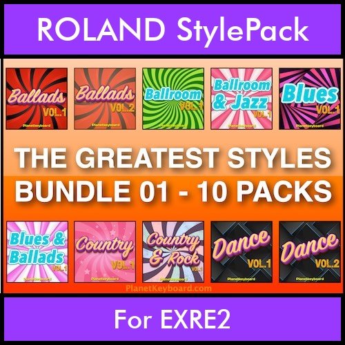 The Greatest Styles By PK Bunde TGS Vol. 01  - Vol. 01 to Vol. 10 - 600 Styles / Song Styles for ROLAND EXRE2 in STL format The Greatest Styles By PK Bunde TGS Vol. 01  - Vol. 01 to Vol. 10 - 600 Styles / Song Styles for ROLAND EXRE2 in STL format