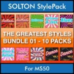 The Greatest Styles By PK Bunde TGS Vol. 01  - Vol. 01 to Vol. 10 - 600 Styles / Song Styles for SOLTON MS50 in PAT format