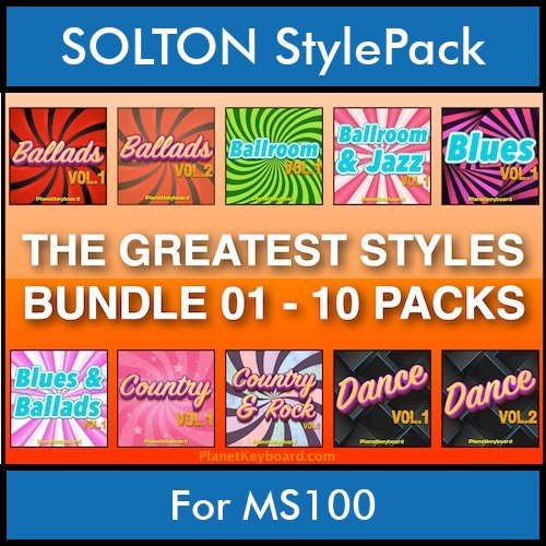 The Greatest Styles By PK Bunde TGS Vol. 01  - Vol. 01 to Vol. 10 - 600 Styles / Song Styles for SOLTON MS100 in PAT format The Greatest Styles By PK Bunde TGS Vol. 01  - Vol. 01 to Vol. 10 - 600 Styles / Song Styles for SOLTON MS100 in PAT format