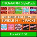 The Greatest Styles By PK Bunde TGS Vol. 01  - Vol. 01 to Vol. 10 - 600 Styles / Song Styles for THOMANN AKX1100 in STY format
