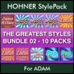 The Greatest Styles By PK Bunde TGS Vol. 02  - Vol. 11 to Vol. 20 - 600 Styles / Song Styles for HOHNER ADAM in STL format