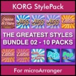 The Greatest Styles By PK Bunde TGS Vol. 02  - Vol. 11 to Vol. 20 - 600 Styles / Song Styles for KORG microArranger in STY format