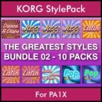 The Greatest Styles By PK Bunde TGS Vol. 02  - Vol. 11 to Vol. 20 - 600 Styles / Song Styles for KORG PA1X in STY format