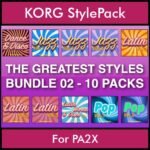 The Greatest Styles By PK Bunde TGS Vol. 02  - Vol. 11 to Vol. 20 - 600 Styles / Song Styles for KORG PA2X in STY format