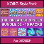 The Greatest Styles By PK Bunde TGS Vol. 02  - Vol. 11 to Vol. 20 - 600 Styles / Song Styles for KORG XE20SP in STY format