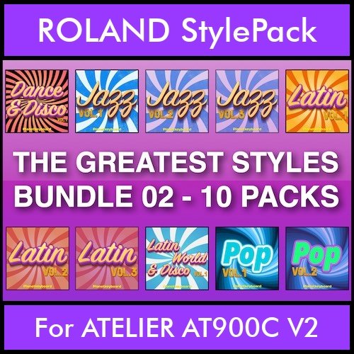 The Greatest Styles By PK Bunde TGS Vol. 02  - Vol. 11 to Vol. 20 - 600 Styles / Song Styles for ROLAND ATELIER AT900C V2 in STL format The Greatest Styles By PK Bunde TGS Vol. 02  - Vol. 11 to Vol. 20 - 600 Styles / Song Styles for ROLAND ATELIER AT900C V2 in STL format