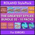The Greatest Styles By PK Bunde TGS Vol. 02  - Vol. 11 to Vol. 20 - 600 Styles / Song Styles for ROLAND EXRGR5 in STL format