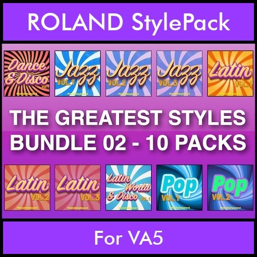 The Greatest Styles By PK Bunde TGS Vol. 02  - Vol. 11 to Vol. 20 - 600 Styles / Song Styles for ROLAND VA5 in STL format The Greatest Styles By PK Bunde TGS Vol. 02  - Vol. 11 to Vol. 20 - 600 Styles / Song Styles for ROLAND VA5 in STL format