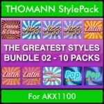 The Greatest Styles By PK Bunde TGS Vol. 02  - Vol. 11 to Vol. 20 - 600 Styles / Song Styles for THOMANN AKX1100 in STY format