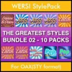 The Greatest Styles By PK Bunde TGS Vol. 02  - Vol. 11 to Vol. 20 - 600 Styles / Song Styles for WERSI OAX(STY format) in STY format