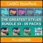 The Greatest Styles By PK Bunde TGS Vol. 03  - Vol. 21 to Vol. 29 - 540 Styles / Song Styles for CASIO MZ2000 in STL format