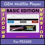 VERSATILE MIDIFILE PLAYER By PK BASIC EDITION V 1  - FOR PC - COMPUTER for GEM PS2600 in MID format