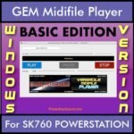 VERSATILE MIDIFILE PLAYER By PK BASIC EDITION V 1 - FOR PC - COMPUTER for GEM SK760 POWERSTATION in MID format