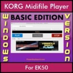 VERSATILE MIDIFILE PLAYER By PK BASIC EDITION V 1  - FOR PC - COMPUTER for KORG EK50 in MID format