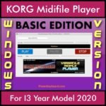 VERSATILE MIDIFILE PLAYER By PK BASIC EDITION V 1  - FOR PC - COMPUTER for KORG I3 Year Model 2020 in MID format