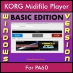 VERSATILE MIDIFILE PLAYER By PK BASIC EDITION V 1  - FOR PC - COMPUTER for KORG PA60 in MID format