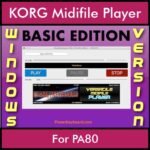 VERSATILE MIDIFILE PLAYER By PK BASIC EDITION V 1  - FOR PC - COMPUTER for KORG PA80 in MID format
