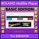 VERSATILE MIDIFILE PLAYER By PK BASIC EDITION V 1  - FOR PC - COMPUTER for ROLAND EXR40OR in MID format