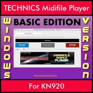 VERSATILE MIDIFILE PLAYER By PK BASIC EDITION V 1  - FOR PC - COMPUTER for TECHNICS KN920 in MID format