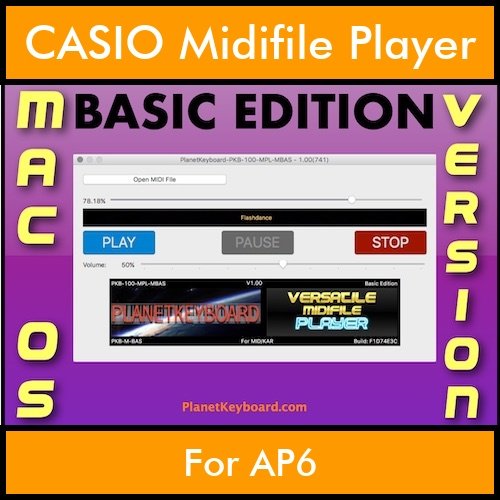 VERSATILE MIDIFILE PLAYER By PK BASIC EDITION V 1  - FOR MAC - COMPUTER for CASIO AP6 in MID format VERSATILE MIDIFILE PLAYER By PK BASIC EDITION V 1  - FOR MAC - COMPUTER for CASIO AP6 in MID format
