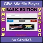 VERSATILE MIDIFILE PLAYER By PK BASIC EDITION V 1  - FOR MAC - COMPUTER for GEM GENESYS in MID format