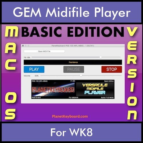 VERSATILE MIDIFILE PLAYER By PK BASIC EDITION V 1 - FOR MAC - COMPUTER for GEM WK8 in MID format VERSATILE MIDIFILE PLAYER By PK BASIC EDITION V 1 - FOR MAC - COMPUTER for GEM WK8 in MID format