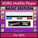 VERSATILE MIDIFILE PLAYER By PK BASIC EDITION V 1  - FOR MAC - COMPUTER for KORG IS35 in MID format