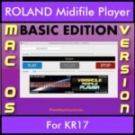 VERSATILE MIDIFILE PLAYER By PK BASIC EDITION V 1  - FOR MAC - COMPUTER for ROLAND KR17 in MID format