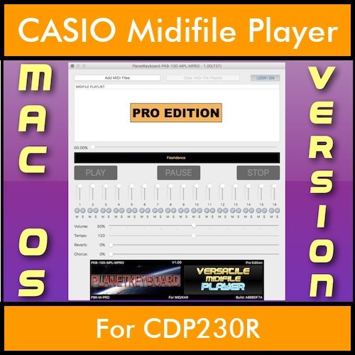 VERSATILE MIDIFILE PLAYER By PK PROFESSIONAL EDITION V 1 - FOR MAC - COMPUTER for CASIO CDP230R in MID format VERSATILE MIDIFILE PLAYER By PK PROFESSIONAL EDITION V 1 - FOR MAC - COMPUTER for CASIO CDP230R in MID format