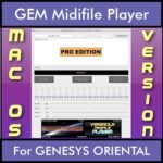 VERSATILE MIDIFILE PLAYER By PK PROFESSIONAL EDITION V 1  - FOR MAC - COMPUTER for GEM GENESYS ORIENTAL in MID format