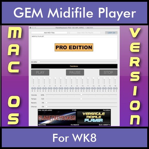 VERSATILE MIDIFILE PLAYER By PK PROFESSIONAL EDITION V 1 - FOR MAC - COMPUTER for GEM WK8 in MID format VERSATILE MIDIFILE PLAYER By PK PROFESSIONAL EDITION V 1 - FOR MAC - COMPUTER for GEM WK8 in MID format
