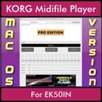 VERSATILE MIDIFILE PLAYER By PK PROFESSIONAL EDITION V 1  - FOR MAC - COMPUTER for KORG EK50IN in MID format