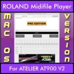 VERSATILE MIDIFILE PLAYER By PK PROFESSIONAL EDITION V 1  - FOR MAC - COMPUTER for ROLAND ATELIER AT900 V2 in MID format
