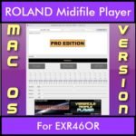 VERSATILE MIDIFILE PLAYER By PK PROFESSIONAL EDITION V 1  - FOR MAC - COMPUTER for ROLAND EXR46OR in MID format