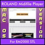 VERSATILE MIDIFILE PLAYER By PK PROFESSIONAL EDITION V 1  - FOR MAC - COMPUTER for ROLAND EM2000 STL in MID format