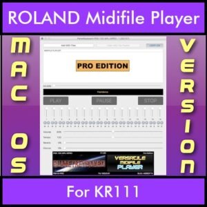VERSATILE MIDIFILE PLAYER By PK PROFESSIONAL EDITION V 1  - FOR MAC - COMPUTER for ROLAND KR111 in MID format