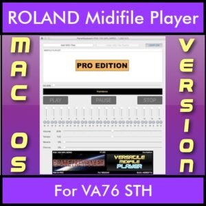 VERSATILE MIDIFILE PLAYER By PK PROFESSIONAL EDITION V 1  - FOR MAC - COMPUTER for ROLAND VA76 STH in MID format