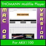 VERSATILE MIDIFILE PLAYER By PK PROFESSIONAL EDITION V 1  - FOR MAC - COMPUTER for THOMANN AKX1100 in MID format