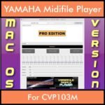 VERSATILE MIDIFILE PLAYER By PK PROFESSIONAL EDITION V 1  - FOR MAC - COMPUTER for YAMAHA CVP103M in MID format