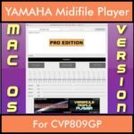 VERSATILE MIDIFILE PLAYER By PK PROFESSIONAL EDITION V 1  - FOR MAC - COMPUTER for YAMAHA CVP809GP in MID format