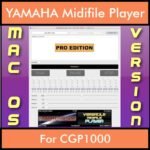 VERSATILE MIDIFILE PLAYER By PK PROFESSIONAL EDITION V 1  - FOR MAC - COMPUTER for YAMAHA CGP1000 in MID format