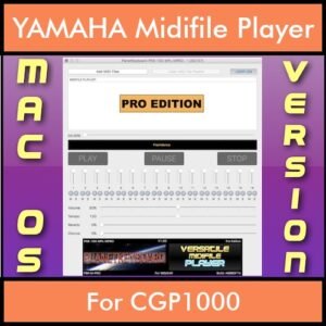 VERSATILE MIDIFILE PLAYER By PK PROFESSIONAL EDITION V 1  - FOR MAC - COMPUTER for YAMAHA CGP1000 in MID format