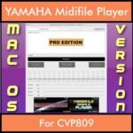 VERSATILE MIDIFILE PLAYER By PK PROFESSIONAL EDITION V 1  - FOR MAC - COMPUTER for YAMAHA CVP809 in MID format