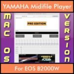 VERSATILE MIDIFILE PLAYER By PK PROFESSIONAL EDITION V 1  - FOR MAC - COMPUTER for YAMAHA EOS B2000W in MID format